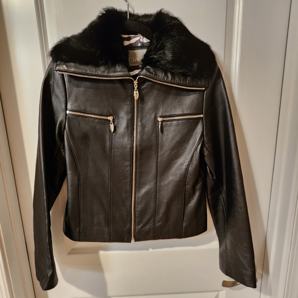 Juliet Michelle size small black lamb leather